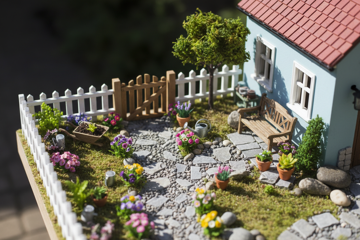 Tiny Gardens, Big Charm: How to Create a Miniature Outdoor Scene
