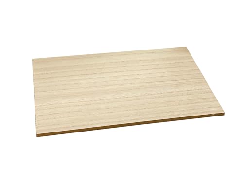 6 Pack MDF Wood Boards 9"x12"-1/4th inch Thick Wooden Planks, Double Sided Veneered MDF Sheet for Homemade DIY Crafts