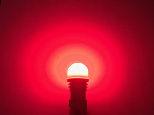 #1308#1309 28VDC Miniature Bulb LED Replacement | Base: SC Bayonet Ba15S | Lamp Shape: B6 | Voltage: 28VDC (Red) - color: Red