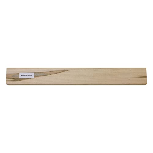 Ambrosia Maple Thin Stock Lumber Boards Wood Crafts 1/2" x 6" x 24" - size: 1/2 " x 6 " x 24"