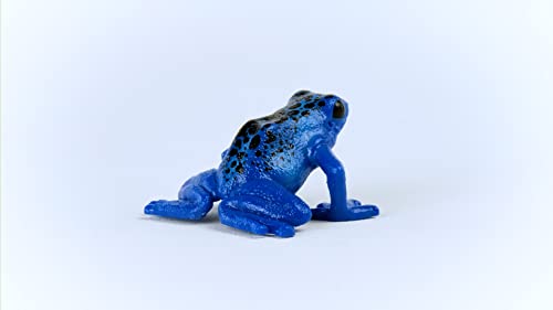 Schleich Wild Life - Wild Animal Rainforest Jungle Toys for Kids, Poison Dart Frog Toy, Blue, Ages 3+ - style: Blue Poison Dart Frog