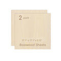 2 Pack Plywood Sheets, 17.1" x 17.1"x 0.15" Basswood Sheets - color: 2 Pack, size: 17.1" x 17.1"x 0.15"