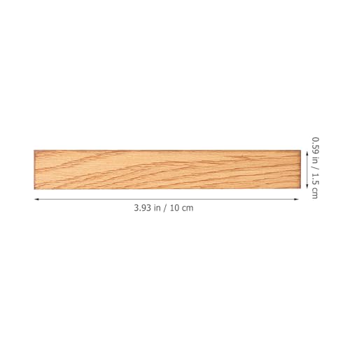 TOYANDONA 40 Pcs Miniature Dollhouse Wallpaper and Flooring Peel and Stick Miniature Wood Flooring Tiles for Doll House Mini DIY Self Adhesive Dollhouse Accessories for 1:12 Scale Doll House - color: Light Brown