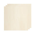 MECCANIXITY 3pcs Basswood Sheet 6x6x1/8 Inch Unfinished Wood Boards - size: 6 x 6 x 1/8 Inch