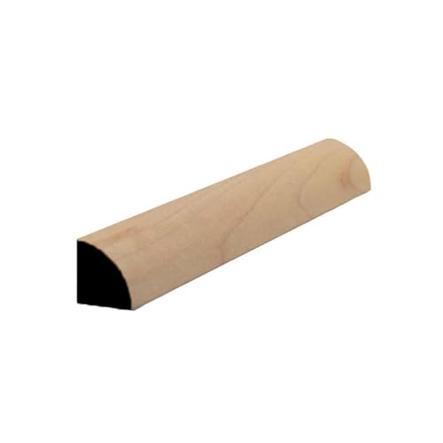EWQR11 Quarter Round 1/2" x 1/2" Moulding Trim. Unfinished, Cherry, 94" - color: Cherry, size: 94 inches