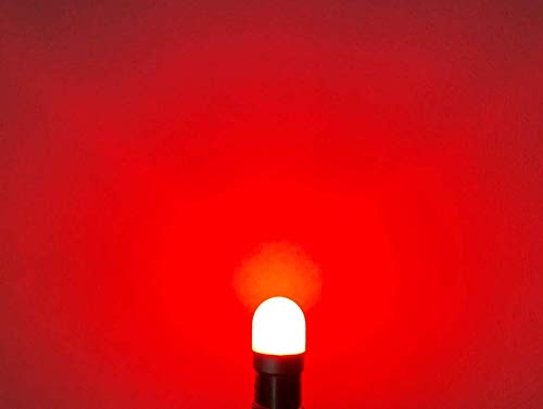 #313 Miniature Bayonet LED Replacement | 28V | Ba9s Base | Bulb Shape: T3 1/4 | Replaces Bulb Numbers: 313 1818 1819 1820 1820BTS 1829 1843 1864 1873 757 1437 (10-Pack; Red) - color: Red, size: 10 Pack