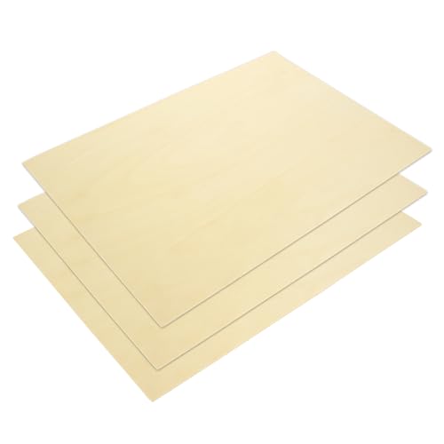 12Pcs 16 x 12 x 1/16 Inch Basswood Sheets, Unfinished Basswood Sheets, Plywood Sheet for Arts and Crafts, Painting, Pyrography, Wood Engraving, Wood Burning, Laser, Architectural Models