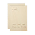 2 Pack Plywood Sheets, 17.1" x 23.6"x 5/64" Basswood Sheets - color: 2 Pack, size: 17.1" x 23.6"x 5/64"