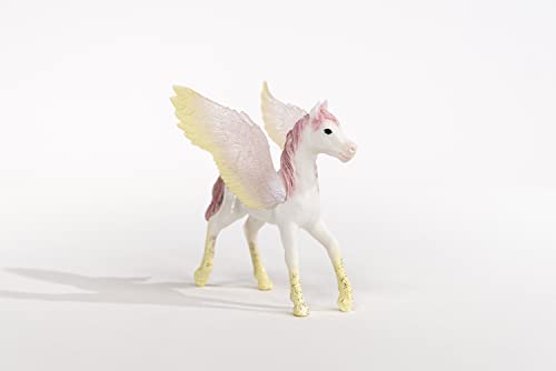 Schleich Bayala - Sunrise Pegasus Foal Toy Figurine - Kids Ages 5+ | 70721 - style: Sunrise Pegasus, Mare