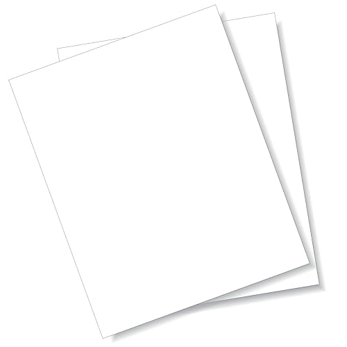 LITKO Plasticard Styrene Sheets | .100" Modeling Plastic | White | 2 Pack - size: .100 Inch
