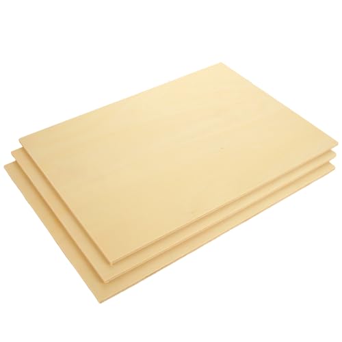 8 Pack Basswood Sheets for Crafts - 12 x 16 x 1/4 Inch 6mm Thin Plywood Sheets Unfinished Bass Wood Boards for Arts and Crafts, Painting, Pyrography, Wood Engraving, Wood Burning, Architectural Models
