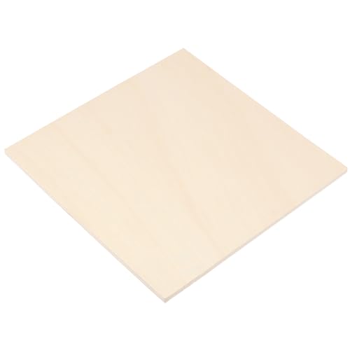 LEXININ 12 PCS 7.87 x 7.87 Inch Basswood Plywood Sheets, 1/4 Inch Unfinished Square Plywood Sheets Boards, 6mm Craft Wood Sheet for DIY Crafts, Painting, Drawing