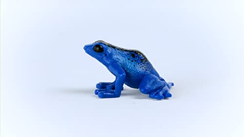 Schleich Wild Life - Wild Animal Rainforest Jungle Toys for Kids, Poison Dart Frog Toy, Blue, Ages 3+ - style: Blue Poison Dart Frog