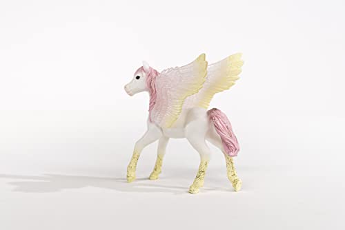 Schleich Bayala - Sunrise Pegasus Foal Toy Figurine - Kids Ages 5+ | 70721 - style: Sunrise Pegasus, Mare