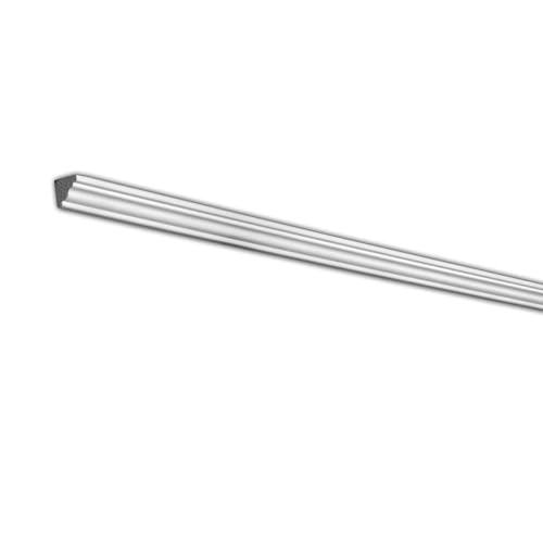 Outwater 10 Pack 48 Inch Crown Moulding (40 Feet in Total), 5/8" Face x 5/8" High x 5/8" Projection – Primed White High Density Polystyrene Decorative Trim for Walls & Ceilings - size: 5/8" x 5/8"
