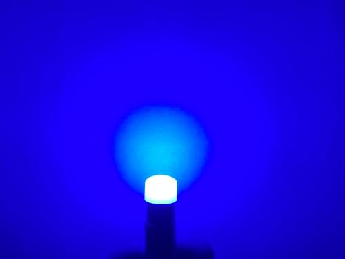 #313 Miniature Bayonet LED Replacement | 28V | Ba9s Base | Bulb Shape: T3 1/4 | Replaces Bulb Numbers: 313 1818 1819 1820 1820BTS 1829 1843 1864 1873 757 1437 (10-Pack; Blue) - color: Blue, size: 10 Pack