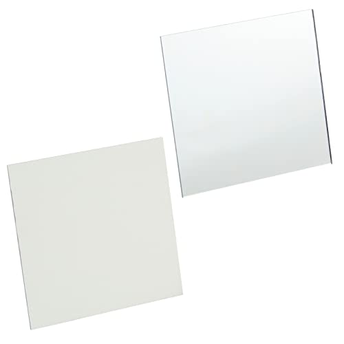Bright Creations Mirror Art Tiles - 3 in, Silver, 100 Pack - Adhesive Mirror Mosaic Tiles for DIY Crafts & Stick-On Wall Decor - size: 3 inches (Pack of 2)