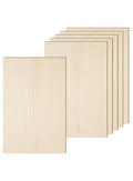 6 Pack 12 x 16 x 1/4 Inch-6mm Thick Basswood Sheets for Crafts Unfinished Plywood Sheets Boards Square Crafts Wood Sheets for DIY Laser Projects, Wood Burning, Engraving, Staining, Architectural Model - size: 12 x 16 x 1/4 Inch