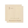 2 Pack Plywood Sheets, 17.1" x 17.1"x 1/4" Basswood Sheets - color: 2 Pack, size: 17.1" x 17.1"x 1/4"