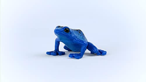Schleich Wild Life - Wild Animal Rainforest Jungle Toys for Kids, Poison Dart Frog Toy, Blue, Ages 3+ - style: Blue Poison Dart Frog