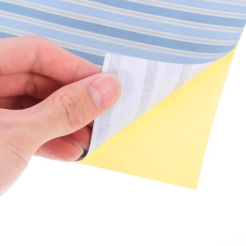 25 Sheets Dollhouse Wallpaper and Flooring Peel and Stick Self-Adhesive Miniature Wall Paper for 1:12 Scale Dollhouse Decoration Assorted Colors 11.41 X 8.26 Inches