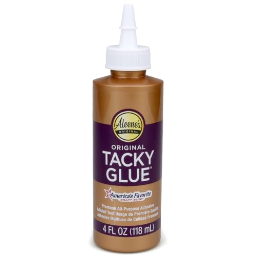 All-Purpose Tacky Glue – Premium Adhesive for Crafts, Jewelry, and Household Repairs – Original 4 Oz. (1 Bottle) - size: 1 Pack, style: Original Tacky 4 Oz.