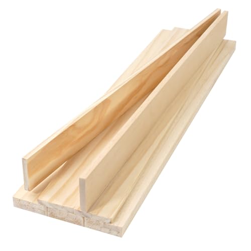 Wood Strips Planks 1/4"x 1.5" x 17.5", 10 PCS Wooden Dowels for Crafts - size: 1/4" x 1.5" x 17.5"-10 PCS