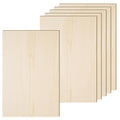 6 Pack 10.7 x 7 x 1/4 Inch-6mm Thick Basswood Sheets for Crafts Unfinished Plywood Sheets Rectangular Wood Panel Boards for DIY Laser Project, Wood Burning, Engraving, Architectural Models, Staining - size: 10.7 x 7 x 1/4 Inch