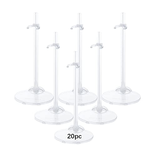 20PCS Doll Holder, Doll Stand Display Holder, Ideal Display Stand Support with Adjustable Waist Clip for 11 to 13 Inch Tall Dolls - color: 20pc