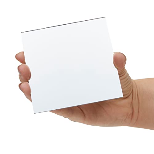 Bright Creations Square Mirror Tiles - 4 in, Silver, Pack of 50 - for Crafts & Table Centerpieces - Mirror Mosaic Tiles - size: 4 inches