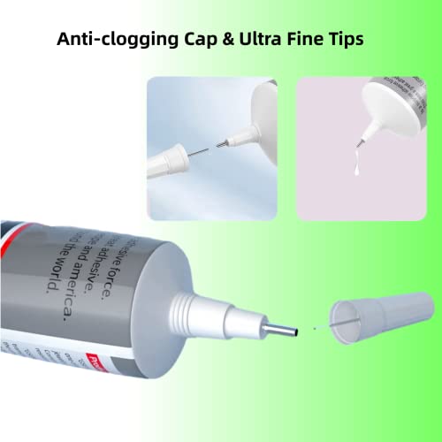 B 7000 110ML Super Glue for Phones, Jewelry & More - Clear, 3.7fl.oz - Includes Pry Tool, 2 Rubber Bands - size: 110ML