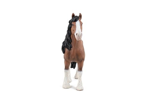 Papo - Realistic Clydesdale Horse Figure - Ages 3+ - Horses Collection - Creative Play Equestrian World - Gift Idea Toy for Girls and Boys