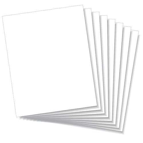 LITKO Plasticard Styrene Sheets | .030" Modeling Plastic | White | 8 Pack - size: .030 Inch