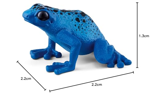 Schleich Wild Life - Wild Animal Rainforest Jungle Toys for Kids, Poison Dart Frog Toy, Blue, Ages 3+ - style: Blue Poison Dart Frog