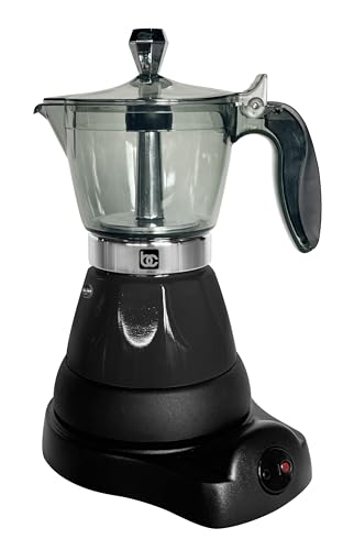 Bene Casa Black Portable Electric Espresso Maker/Cafetera, 1-3 Cups/Shots (1, BLACK) - color: BLACK