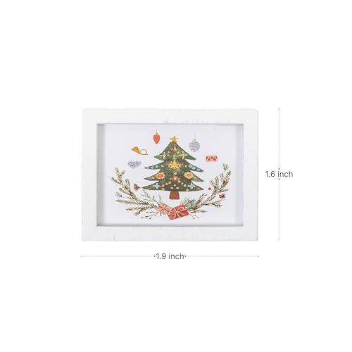 Miniature Dollhouse Accessories Christmas, Mini Wall Art, 1/12 Scale Accessories, Dollhouse Miniatures, 8 Pieces - style: No. 3
