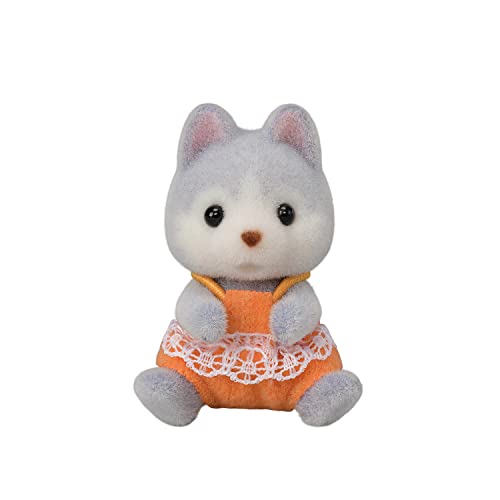 Calico Critters Husky Twins, Set of 2 Collectible Doll Figures with Vehicle Accessory - style: Husky Twins