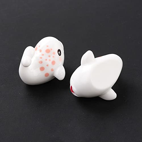 Stiesy 20 Pcs Miniature White Whale Resin Figures Cute 3D Marine Animal Decor for Micro Landscapes Dollhouse Accessories & Craft Dioramas - color: White Whale-20pcs