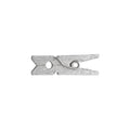 LWR CRAFTS Wooden Mini Clothespins 100 Per Pack 1" 2.5cm (Silver) - color: Silver