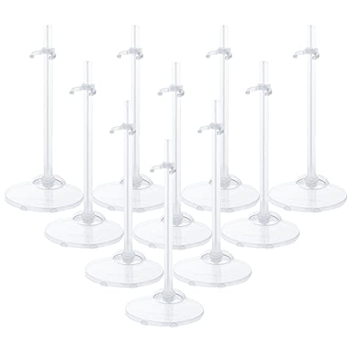 10PCS Doll Holder, Doll Stand Display Holder, Ideal Display Stand Support with Adjustable Waist Clip for 11 to 13 Inch Tall Dolls - color: 10pc