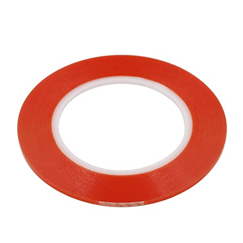 3mm x 25M Clear Thin Double Sided Strong Adhesive Acrylic Tape (1/8" x82ft) for Mobile Phone Laptop Tablets LCD Screen - size: 3mm