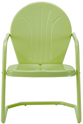 Crosley Furniture Griffith Retro Metal 3-Piece Chair & Side Table Set - color: Key Lime