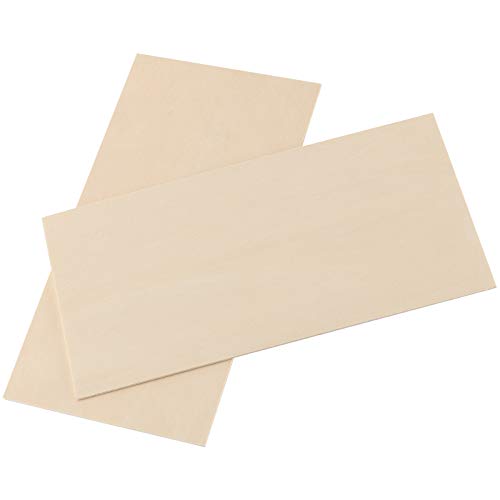 50 Pack 4 x 8 Basswood Sheets, Unfinished Plywood Boards, 1/16 Inch Thin Basswood Board for Crafts, Burning, Architectural Models, Drawing, DIY Models Crafts