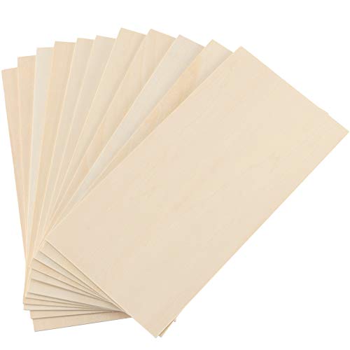 50 Pack 4 x 8 Basswood Sheets, Unfinished Plywood Boards, 1/16 Inch Thin Basswood Board for Crafts, Burning, Architectural Models, Drawing, DIY Models Crafts