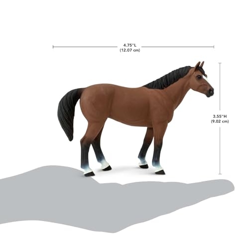 Safari Ltd. Quarter Horse Gelding Toy - 5 Inch Farm Animal Figure for Kids