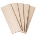 Balsa Wood Sheets 1/2" Inch Thick 12" x 4" Unfinished Wooden Board by Craftiff (5 Pack)