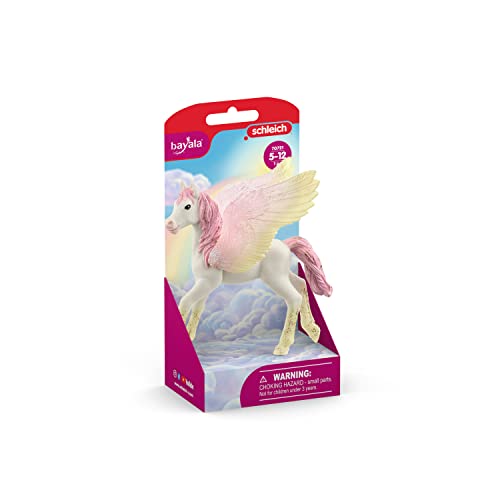 Schleich Bayala - Sunrise Pegasus Foal Toy Figurine - Kids Ages 5+ | 70721 - style: Sunrise Pegasus, Mare