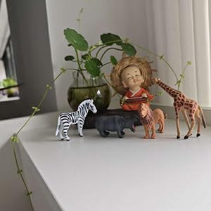 12 PCS Forest Animals Figurines Wildlife Jungle Animal Statue