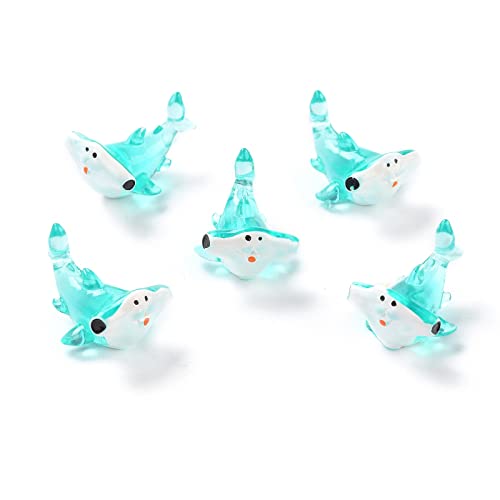 Stiesy 20 Pcs Miniature Shark Resin Figures Marine Animal Series Collectible Micro Landscape Decor for Dollhouse Accessories Fairy Garden & Adult Craft Projects - color: Hammerhead Shark -20pcs