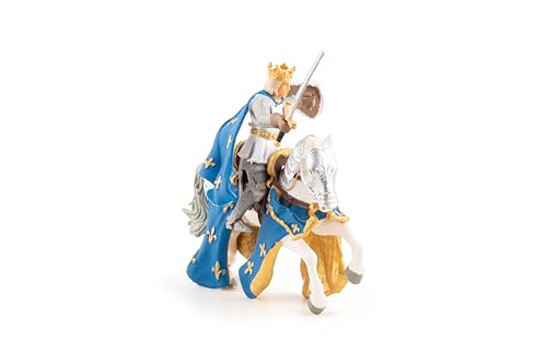 Papo Saint Louis and His Horse Figurine, Medieval Collection, Kids Ages 3+